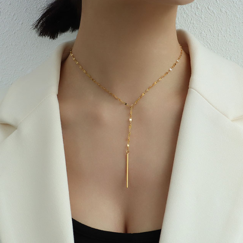 Thimble Gold Necklace